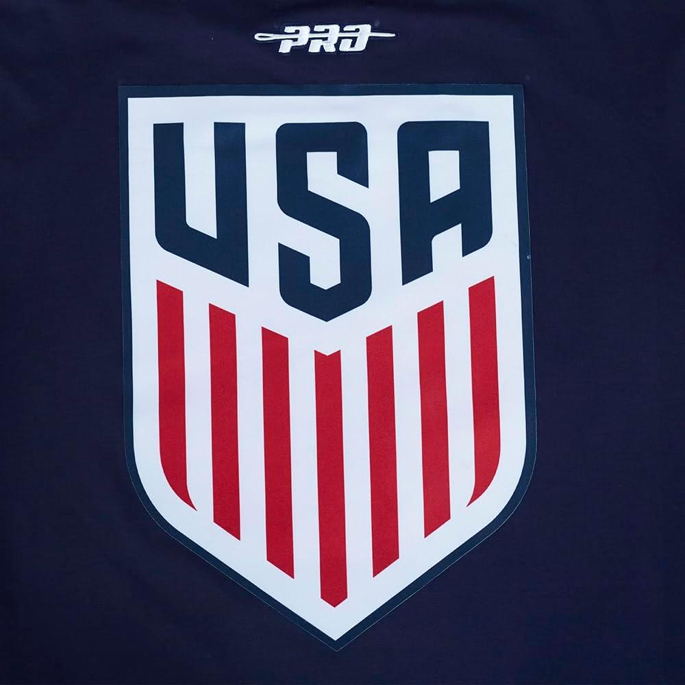 imagePro Standard National Teams Mens Mens Ussf Classic Chenille Cotton Short Sleeve TeeMidnight Navy