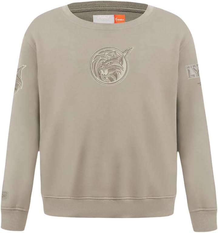 imagePro Standard WNBA boys Big Boys Wnba Neutral Fleece Crewneck SweatshirtTaupe