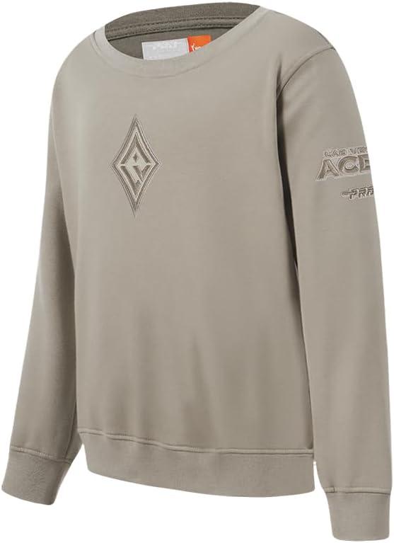 imagePro Standard WNBA boys Big Boys Wnba Neutral Fleece Crewneck SweatshirtTaupe