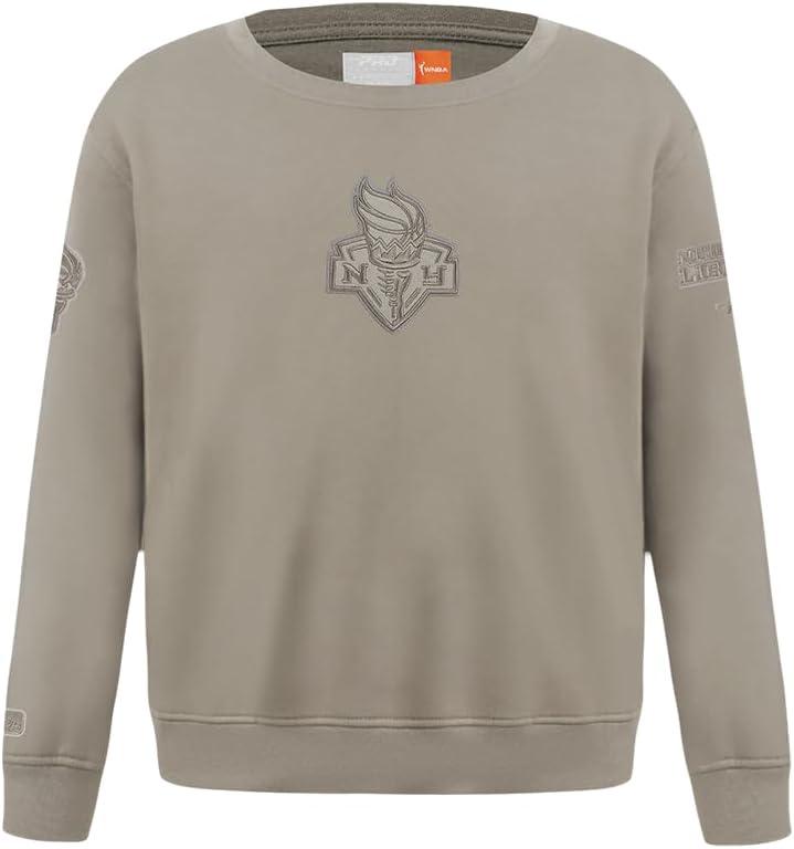 imagePro Standard WNBA boys Big Boys Wnba Neutral Fleece Crewneck SweatshirtTaupe