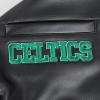 Mens NBA City Signature Leather Jacket(Black/White)
