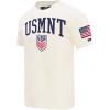 Pro Standard National Teams Mens Mens Ussf Classic Chenille Cotton Short Sleeve Tee(Eggshell)