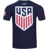 Pro Standard National Teams Mens Mens Ussf Classic Chenille Cotton Short Sleeve Tee(Midnight Navy)
