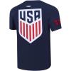 Pro Standard National Teams Mens Mens Ussf Classic Chenille Cotton Short Sleeve Tee(Midnight Navy)