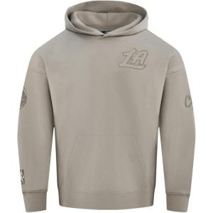Pro Standard Mens NBA Los Angeles Clippers Neutral Pull Over Hoodie Taupe S