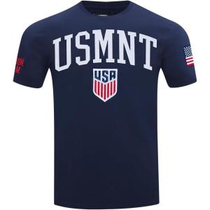 Pro Standard National Teams Mens Mens Ussf Classic Chenille Cotton Short Sleeve Tee(Midnight Navy)
