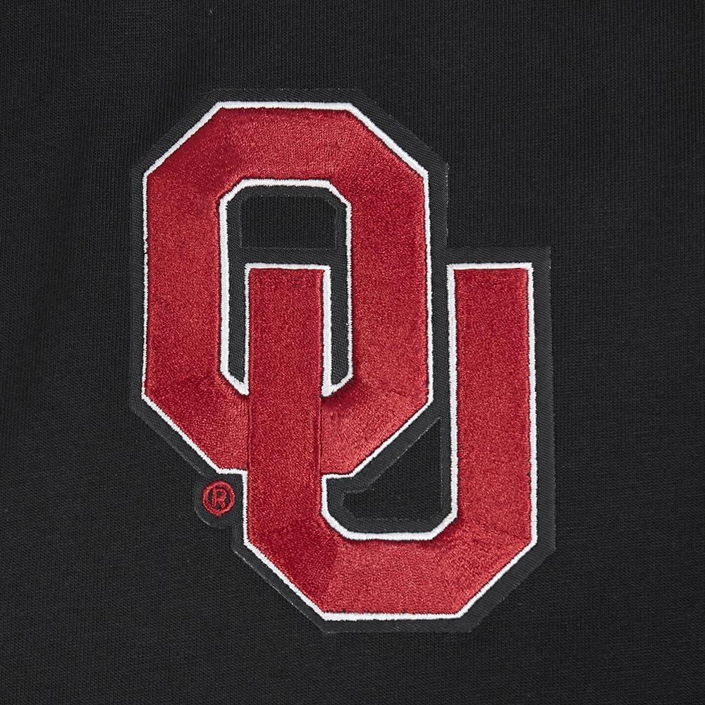 imagePro Standard Mens University of Oklahoma Classic Chenille Short Sleeve Tee Black L