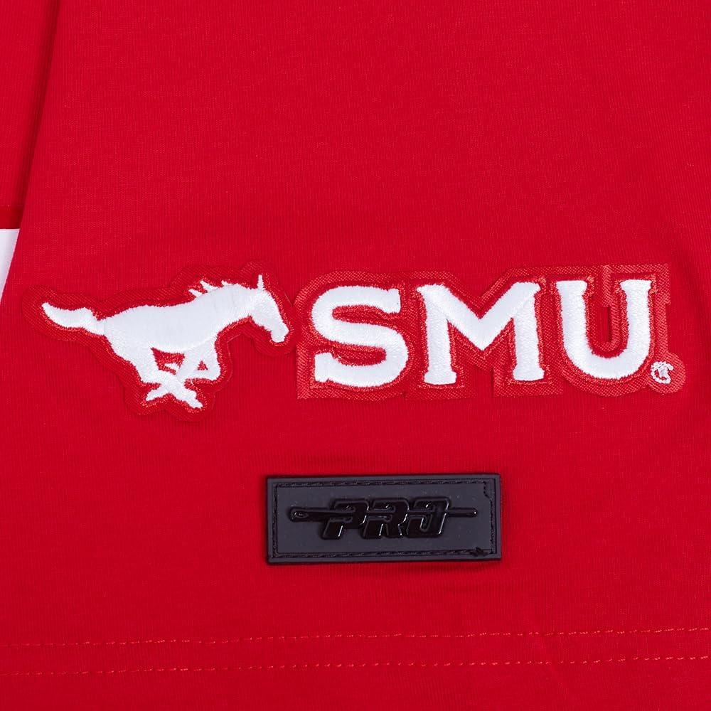 imagePro Standard Mens Southern Methodist University Classic Chenille Short Sleeve Tee Red S
