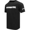 Pro Standard Mens Michigan State University Classic Chenille Short Sleeve Tee Black 3XL