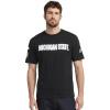 Pro Standard Mens Michigan State University Classic Chenille Short Sleeve Tee Black 3XL