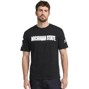 Pro Standard Mens Michigan State University Classic Chenille Short Sleeve Tee Black 3XL