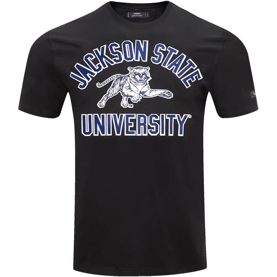 imagePro Standard Mens Jackson State University Classic Chenille Short Sleeve Tee Black XL