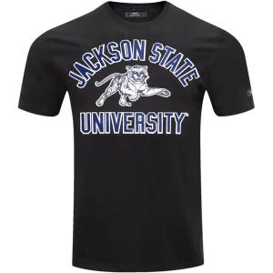 Pro Standard Mens Jackson State University Classic Chenille Short Sleeve Tee Black XL
