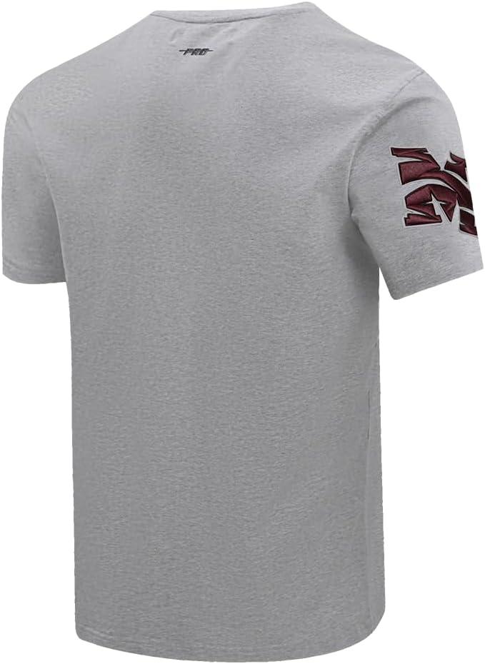 imagePro Standard Mens Pro Standard Mens College Classic Chenille Short Sleeve TeeHeather Grey