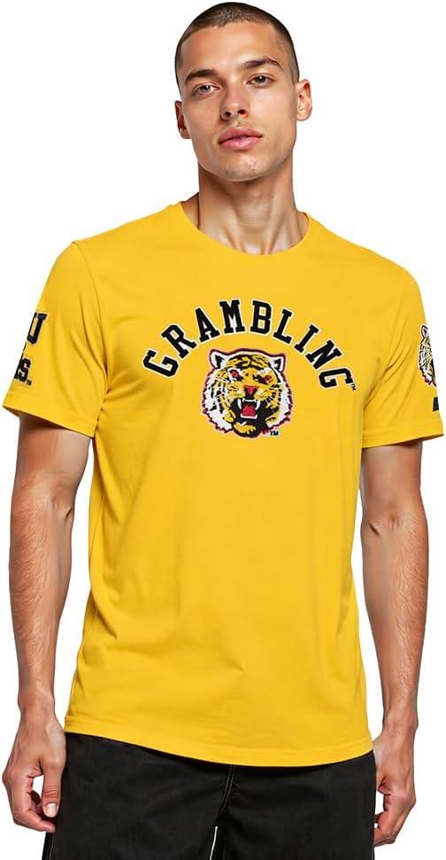 imagePro Standard Mens Pro Standard Mens College Classic Chenille Short Sleeve TeeYellow