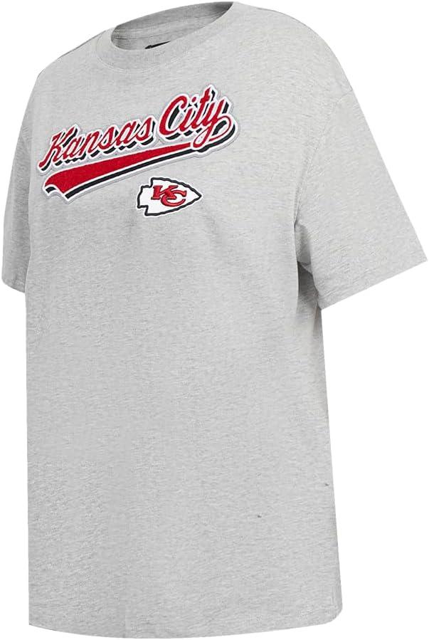 imagePro Standard Womens NFL Script Tail Bf TeeHeather Grey