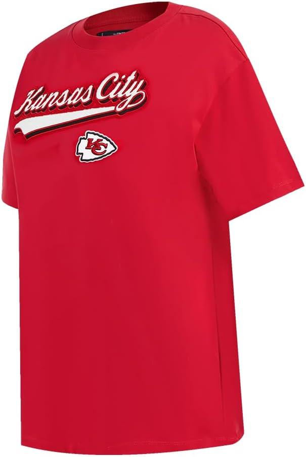 imagePro Standard Womens NFL Script Tail Bf TeeRed