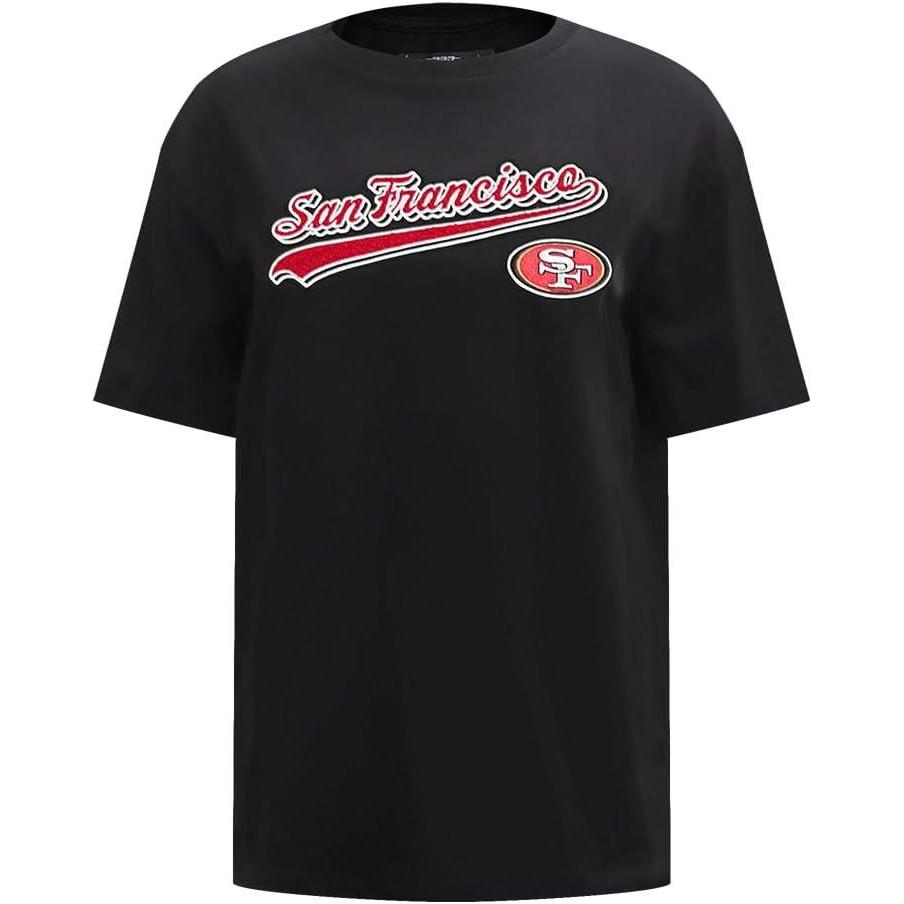 imagePro Standard Womens NFL Script Tail Bf TeeBlack