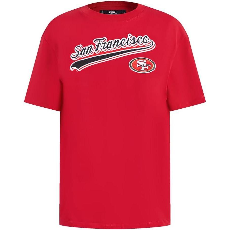 imagePro Standard Womens NFL Script Tail Bf TeeRed