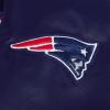 Pro Standard Womens NFL New England Patriots Script Tail Satin Jacket Midnight Navy/Red/Midnight Navy XS