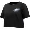 Pro Standard Womens NFL Philadelphia Eagles Mash Up Short Sleeve Boxy Tee Black XL