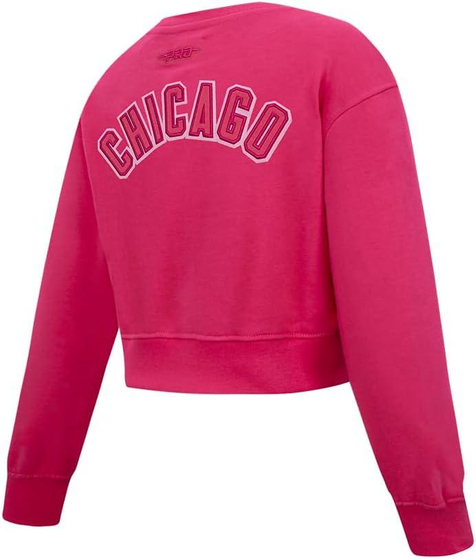 imagePro Standard Big Girls NFL Classic Triple Pink Crewneck SweatshirtBeetroot Purple
