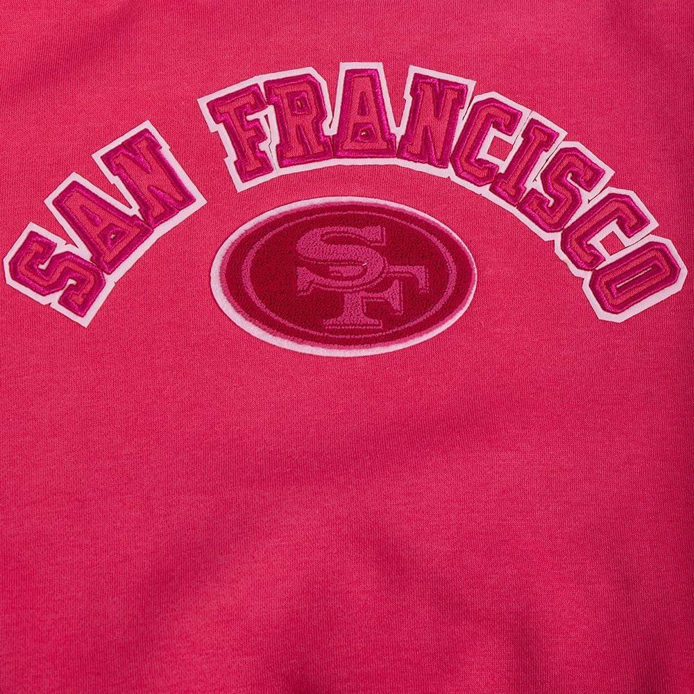imagePro Standard Big Girls NFL Classic Triple Pink Crewneck SweatshirtBeetroot Purple