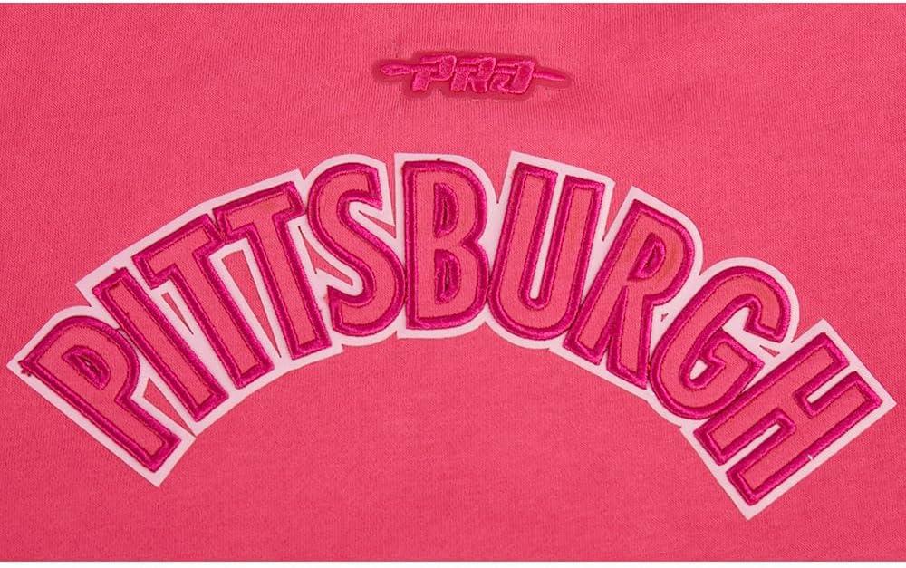 imagePro Standard Big Girls NFL Classic Triple Pink Crewneck SweatshirtBeetroot Purple