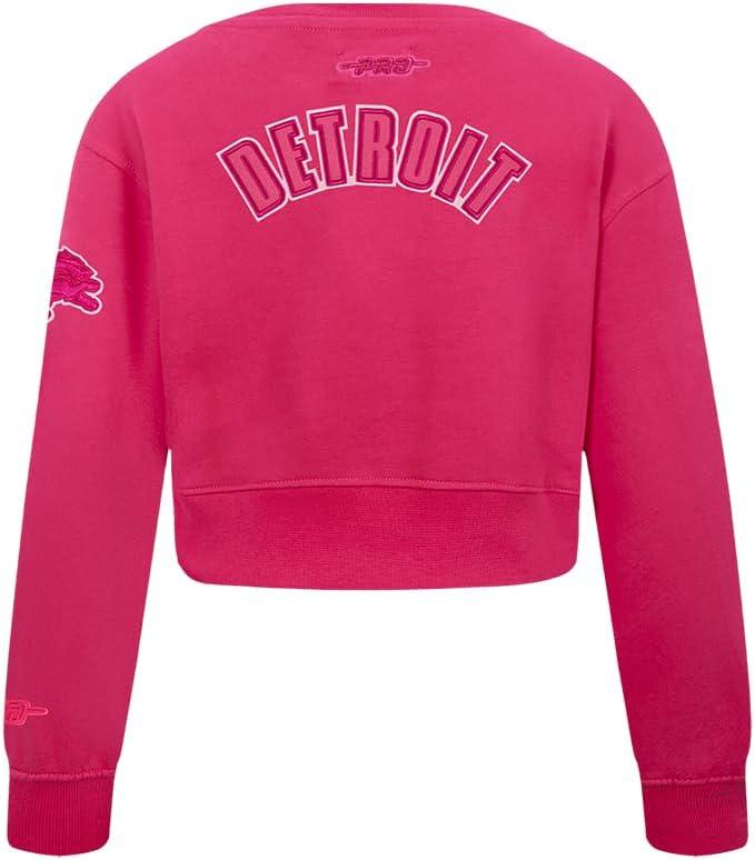 imagePro Standard Big Girls NFL Classic Triple Pink Crewneck SweatshirtBeetroot Purple