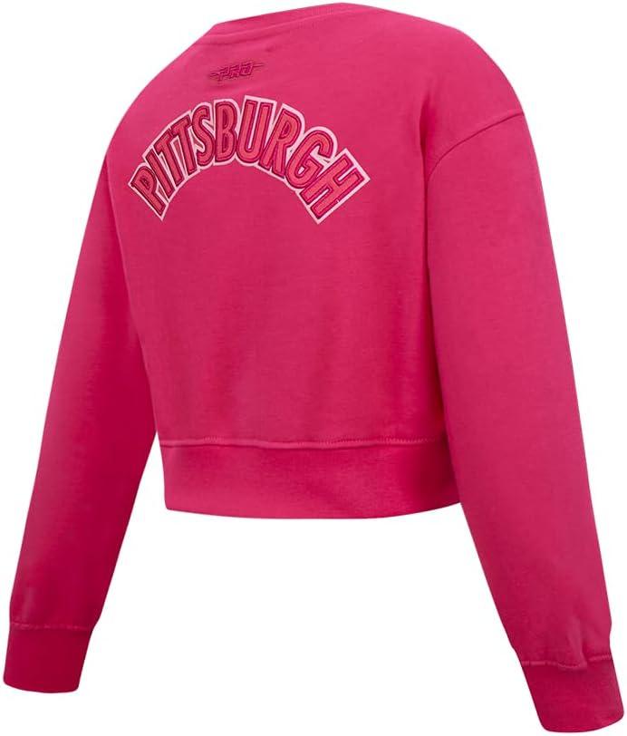 imagePro Standard Big Girls NFL Classic Triple Pink Crewneck SweatshirtBeetroot Purple