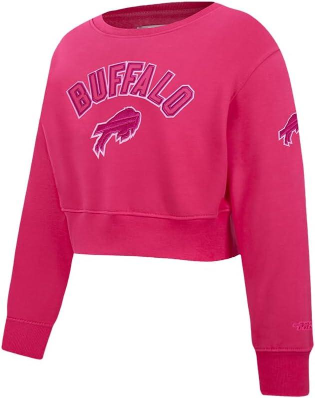 imagePro Standard Big Girls NFL Classic Triple Pink Crewneck SweatshirtBeetroot Purple