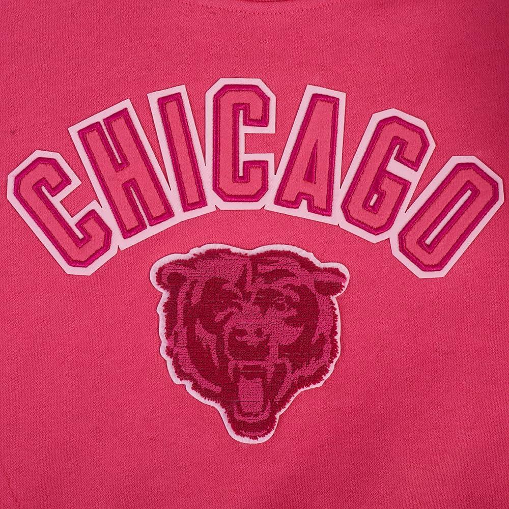 imagePro Standard Big Girls NFL Classic Triple Pink Crewneck SweatshirtBeetroot Purple