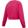 Pro Standard Big Girls NFL Classic Triple Pink Crewneck Sweatshirt(Beetroot Purple)