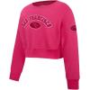 Pro Standard Big Girls NFL Classic Triple Pink Crewneck Sweatshirt(Beetroot Purple)