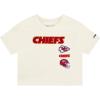 Pro Standard Big Girls NFL Kansas City Chiefs Retro Classics Short Sleeve Boxy Tee Eggshell M