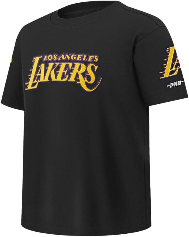 imagePro Standard Big Kids Los Angeles Lakers Classic PNN Cotton Short Sleeve TeeBlack