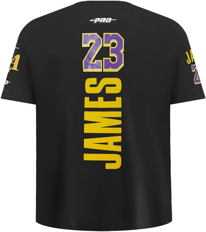 imagePro Standard Big Kids Los Angeles Lakers Classic PNN Cotton Short Sleeve TeeBlack