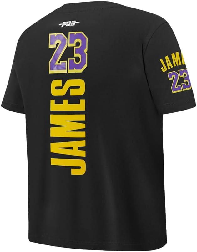 imagePro Standard Big Kids Los Angeles Lakers Classic PNN Cotton Short Sleeve TeeBlack