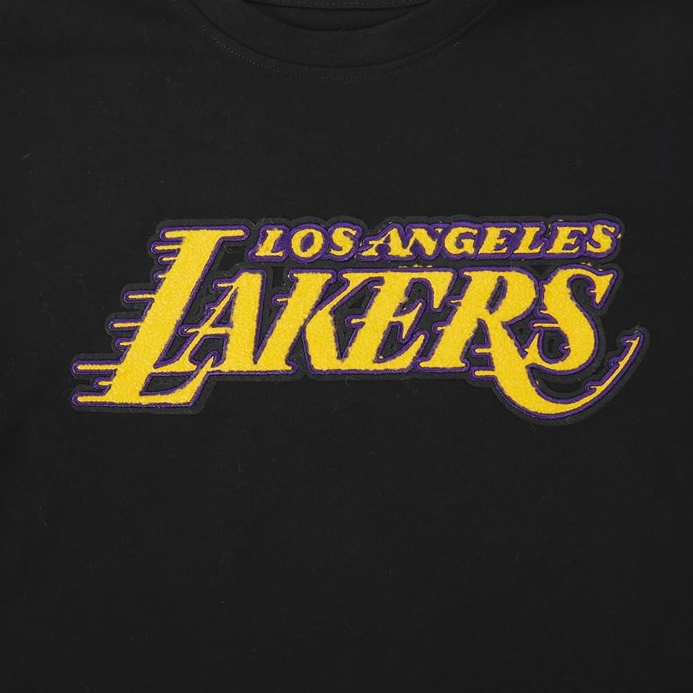 imagePro Standard Big Kids Los Angeles Lakers Classic PNN Cotton Short Sleeve TeeBlack
