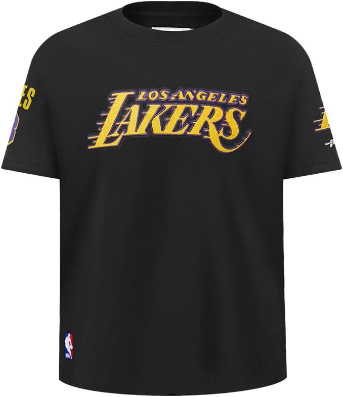imagePro Standard Big Kids Los Angeles Lakers Classic PNN Cotton Short Sleeve TeeBlack