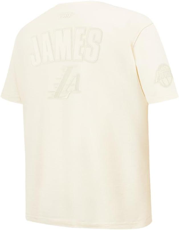 imagePro Standard NBA Boys Big Boys NBA Los Angeles Lakers Neutrals Player Cotton Short Sleeve TeeEggshell