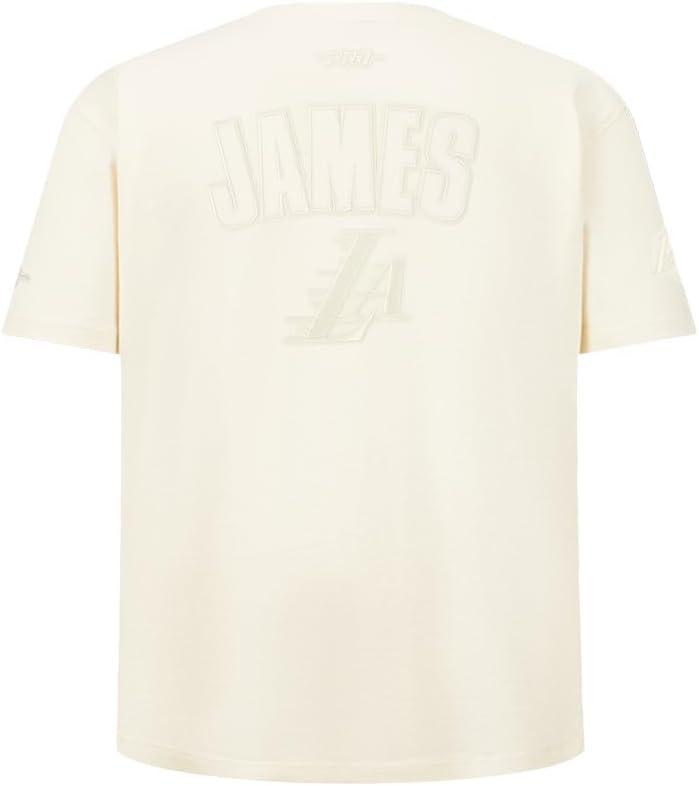 imagePro Standard NBA Boys Big Boys NBA Los Angeles Lakers Neutrals Player Cotton Short Sleeve TeeEggshell