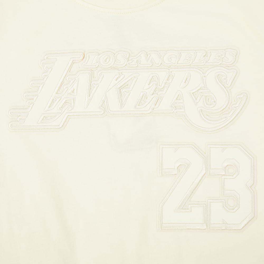 imagePro Standard NBA Boys Big Boys NBA Los Angeles Lakers Neutrals Player Cotton Short Sleeve TeeEggshell