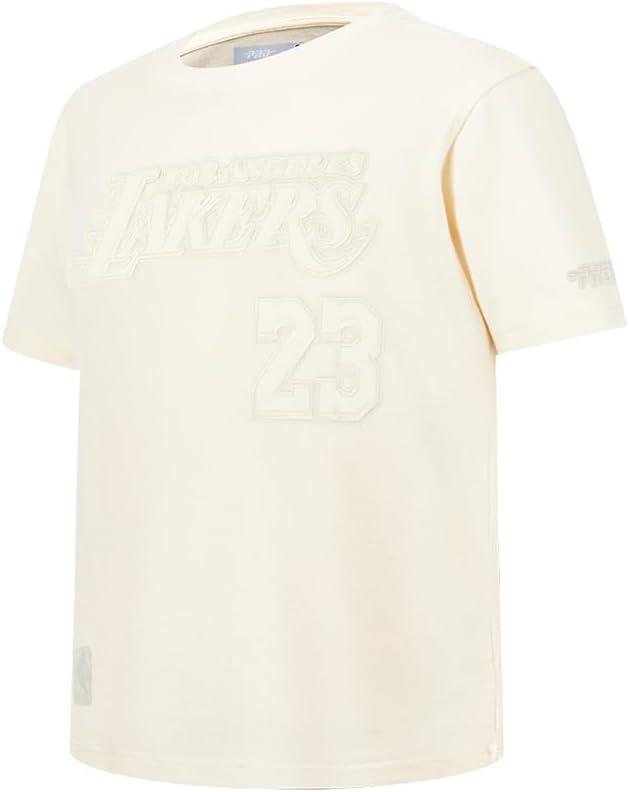 imagePro Standard NBA Boys Big Boys NBA Los Angeles Lakers Neutrals Player Cotton Short Sleeve TeeEggshell