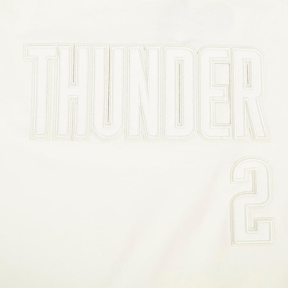 imagePro Standard NBA Boys Big Boys NBA Oklahoma City Thunder Neutrals Player Cotton Short Sleeve TeeEggshell