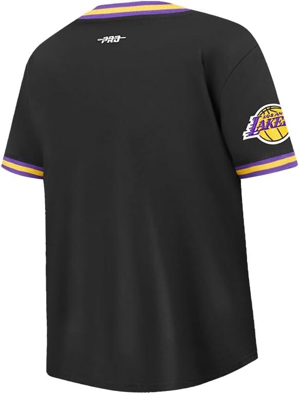 imagePro Standard NBA Boys Big Boys NBA Retro Classics Cotton Taping TeeBlackPurple