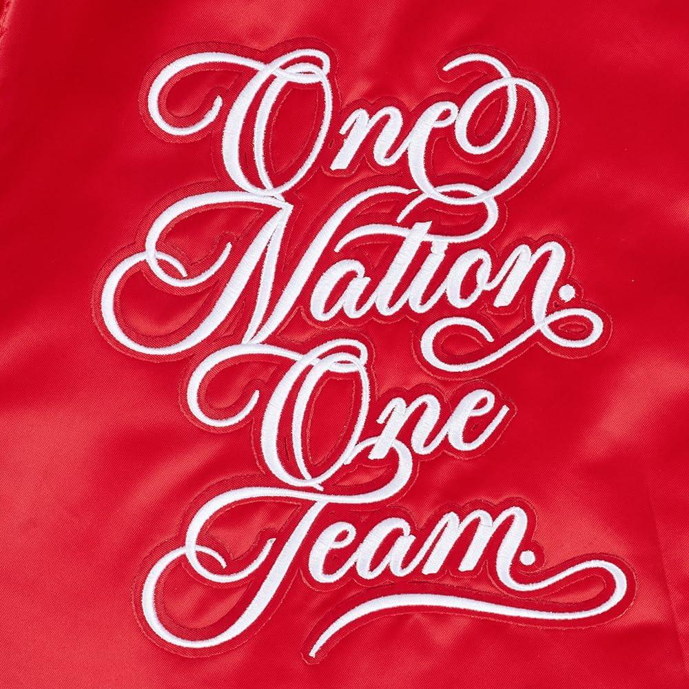 imagePro Standard MENS USSF SUBLIMATED SATIN JACKET SATIN JACKETRed