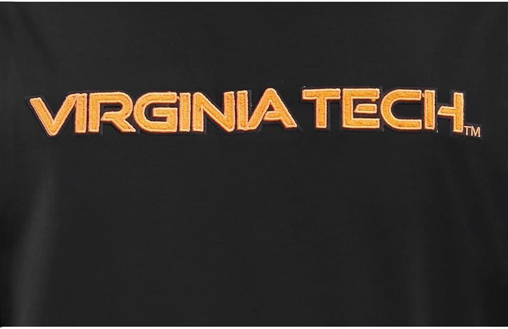imagePro Standard Mens Virginia Tech Classic Chenille Short Sleeve Tee Black 2XL