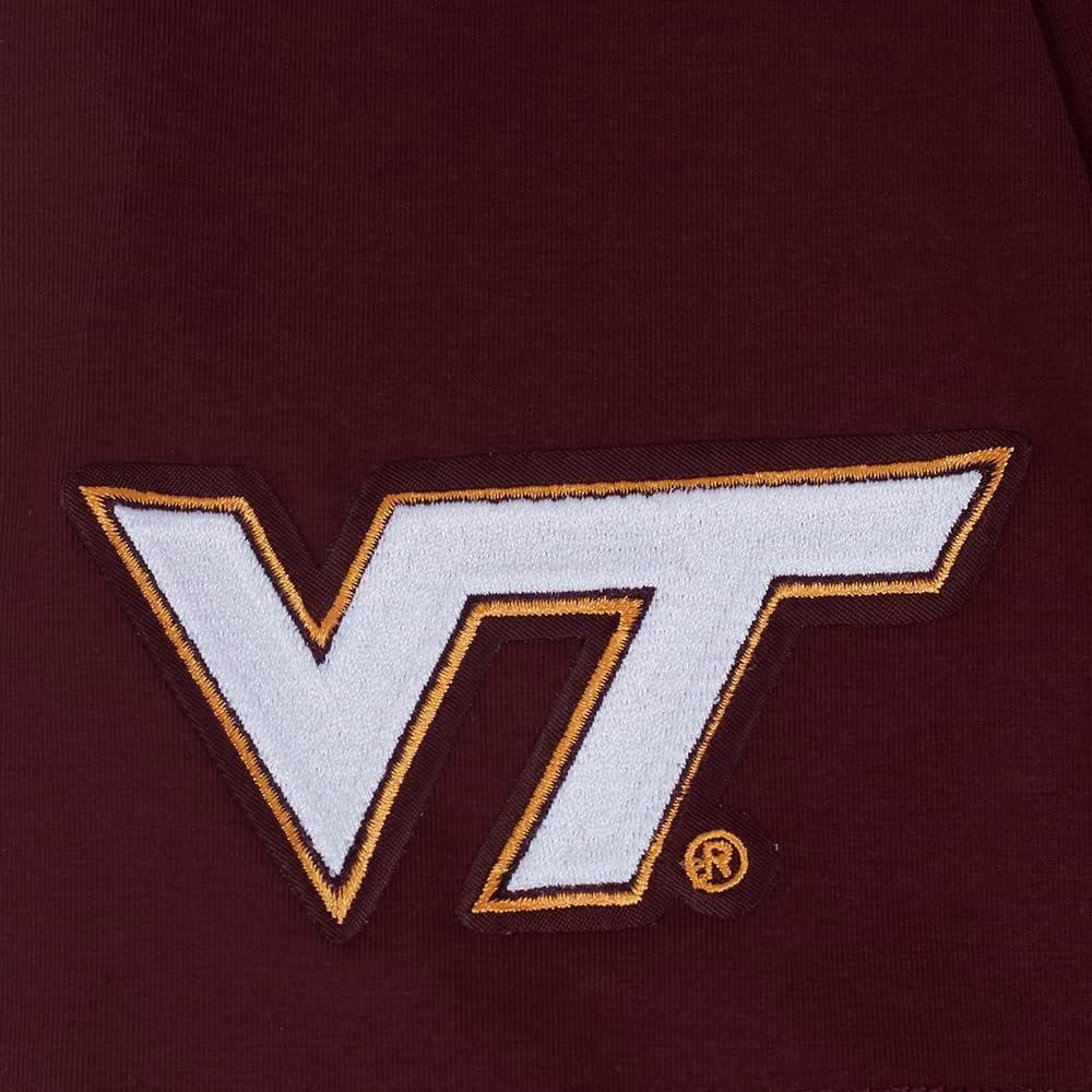 imagePro Standard Mens Virginia Tech Classic Chenille Short Sleeve Tee Wine 2XL