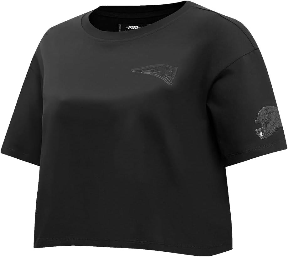 imagePro Standard Womens NFL Classic Cotton Short Sleeve Boxy TeeBlack